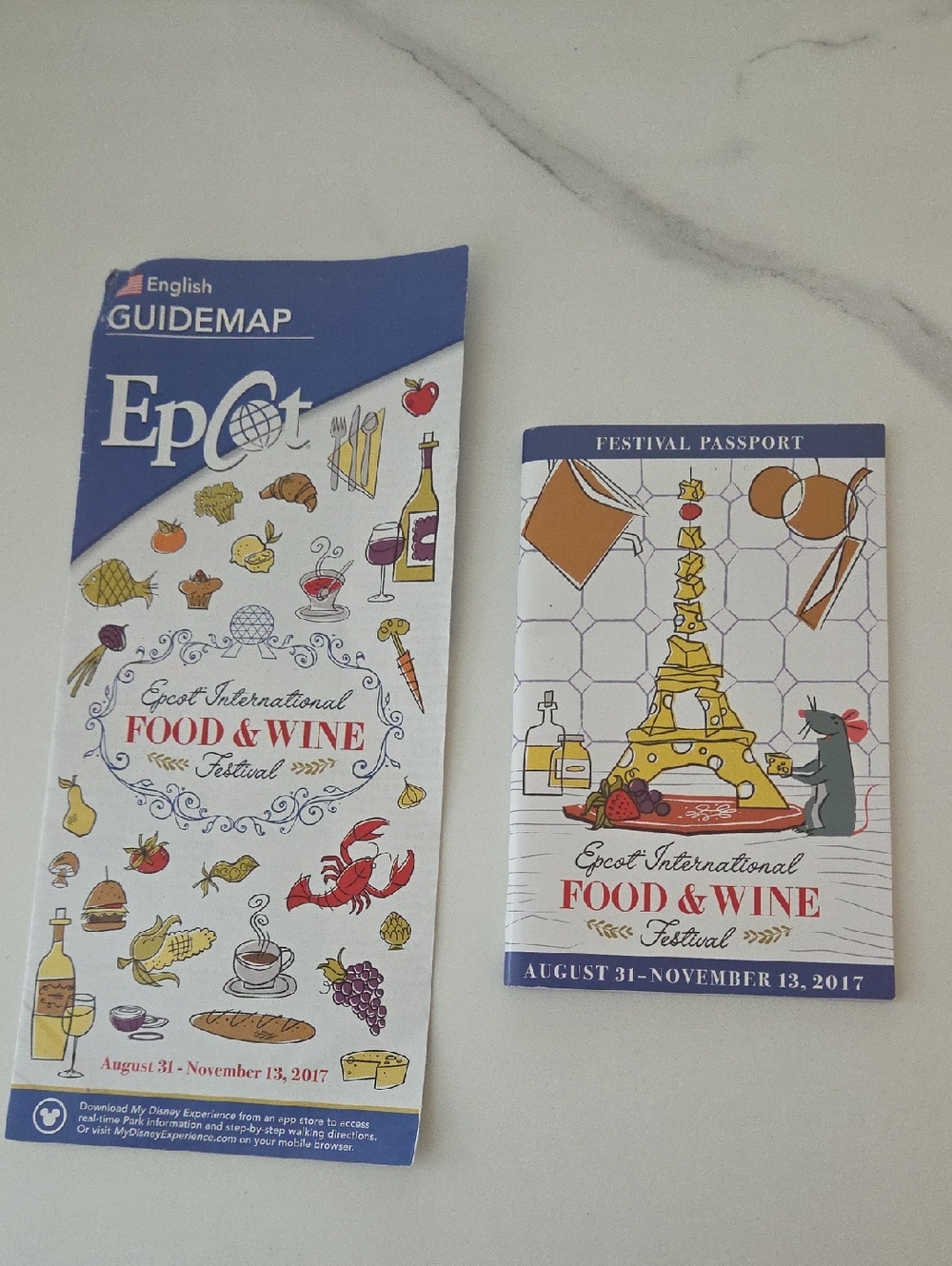 EPCOT 2017 International Food & Wine Festival Passport and Map Collectable